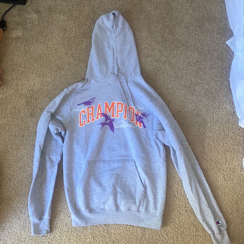 Champion hoodie grey size S